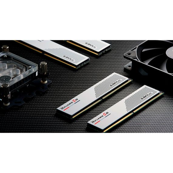 Модуль пам'яті для комп'ютера DDR5 32GB (2x16GB) 6000 MHz Ripjaws S5 White G.Skill (F5-6000J3238F16GX2-RS5W) | Зображення 4
