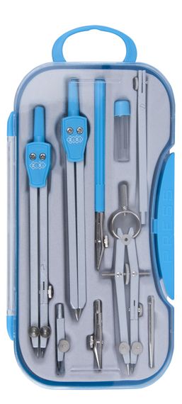 Готовальня COLLEGE 9 предметів, синій, KIDS Line ZB.5314CL-03 Zibi (4823078947352)