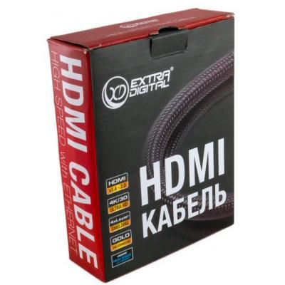 Кабель мультимедийный HDMI M to HDMI M 3.0m Extradigital (KBH1634) | Зображення 4
