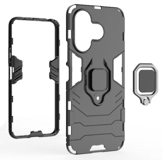 Чохол бампер Primolux Ring Armor для Xiaomi Redmi 13 4G - Black | Зображення 1