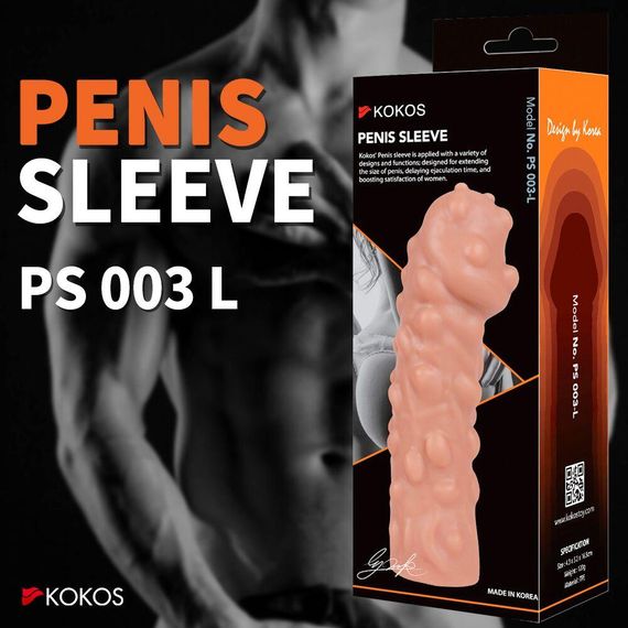 Насадка на член Kokos Penis Sleeve PS 003 L Sex Aura | Зображення 3