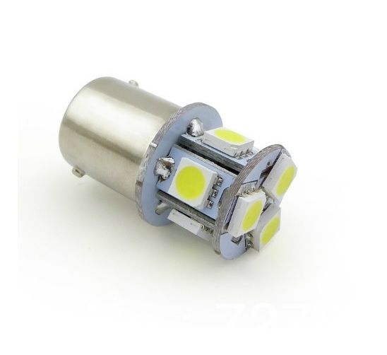 Светодиодная лампа AllLight T25/5 8 диодов 5050 1157 BAY15d 12V WHITE