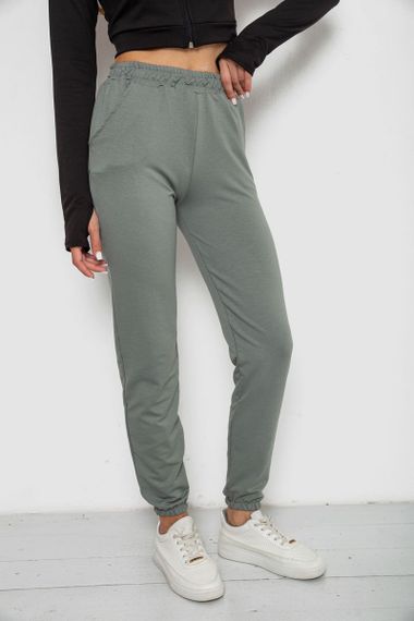 Спортивные штаны женские, цвет оливковый, 238R345 | Зображення 2