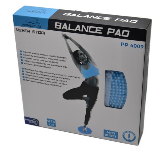 Балансировочная массажная подушка Паверплей 4009 Balance Pad (Ø33) Синяя | Зображення 9