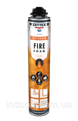 Zettex Fire Foam - вогнестійка монтажна піна