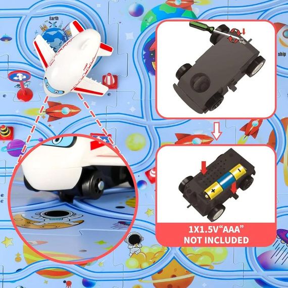 Розвиваюча іграшка-пазл SHT 1103D Space Travel (25pcs) Blue | Зображення 3
