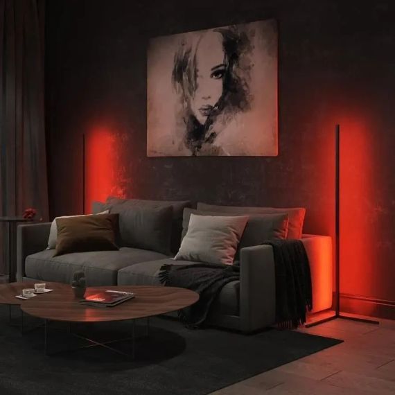 Кутовий LED торшер Ledox Design з пультом та регульованою яскравістю 330 колірних комбінацій | Зображення 2