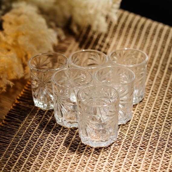Набор рюмок для крепких напитков Shot glass 6 штук по 75 мл HP-17-36 | Зображення 1