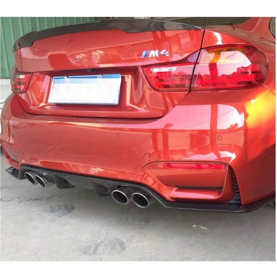 Дифузор заднього бампера V3 (для F82/F83, Карбон) для BMW 4 серія F-32 2012-2020 рр | Зображення 4