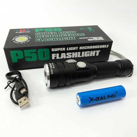 Ліхтар акумуляторний Bailong BL 611-P50, Ліхтарик поліс, Тактичний ліхтар, Ручний ліхтарик led | Зображення 5