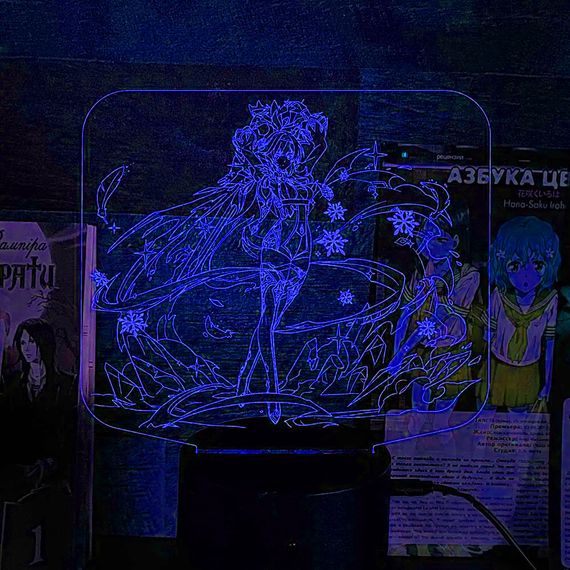 Акриловий світильник-нічник Еола синій tty-n001283