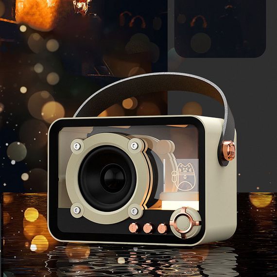 Bluetooth колонка QD05 Retro Style Biege | Зображення 2