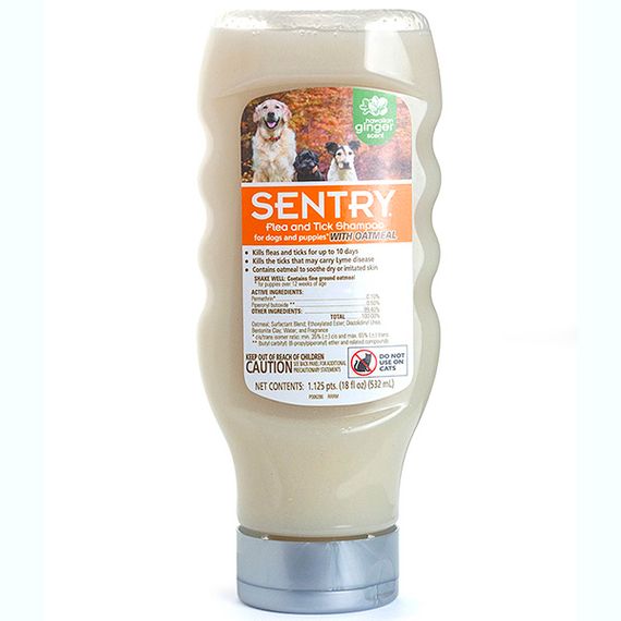 Sentry Oatmeal Shampoo шампунь від бліх та кліщів для собак з чутливою шкірою, 532 мл