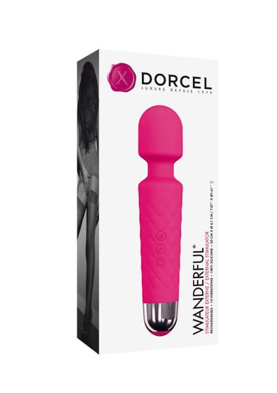 Мінівібромасажер Dorcel Wand Wanderful Magenta потужний, водонепроникний Sex Aura | Зображення 1