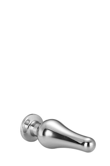 DT21825 анальна пробка конічної форми Dream Toys GLEAMING LOVE SILVER PLEASURE PLUG L sexstyle | Зображення 3