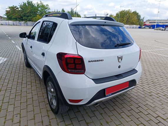 Накладка на задній бампер EuroCap (ABS) для Dacia Sandero 2013-2020 рр | Зображення 1