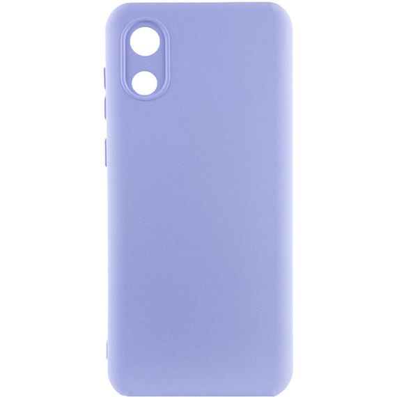 Чехол Silicone Cover Lakshmi Full Camera (A) для Samsung Galaxy A03 Core Full camera, Бузковий/Dasheen