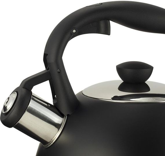 Чайник Ofenbach Magic Kettle 2л з нержавіючої сталі зі свистком, чорний матовий | Зображення 3