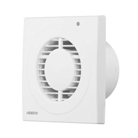 Витяжний вентилятор ARDESTO BFO-100W 15 Вт, 80 м3/г, 2400 об./хв., 33 дБ, білий (BFO-100W)