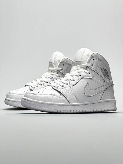 Кросовки Jordan 1 X High All White (Топ якість) весна/лето/осень 41 | Зображення 7