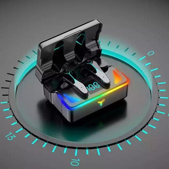 Беспроводные игровые наушники TWS Х7 с микрофоном, зарядным кейсом и LED-подсветкой | Зображення 1