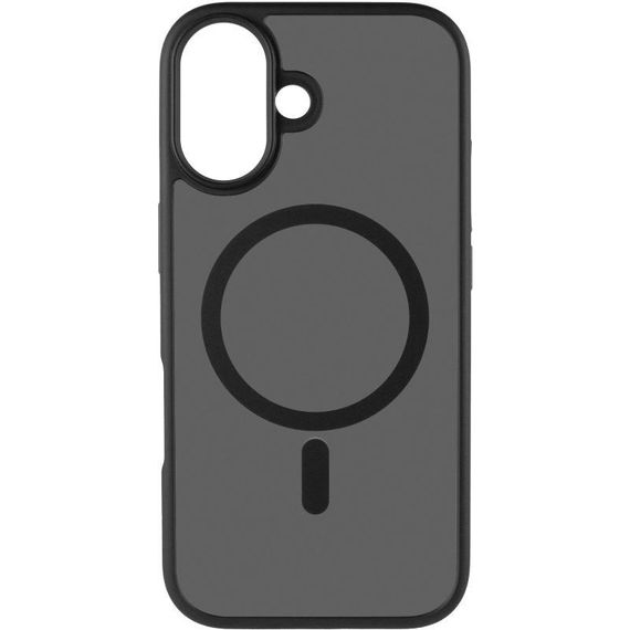 TPU+PC чохол Metal Buttons with MagSafe Colorful для Apple iPhone 17 (6.3") Синій / Navy Blue Чорний / Black | Зображення 6