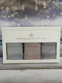 Полотенца Pupilla Kristal bej 30х50см Бамбук набор 3шт