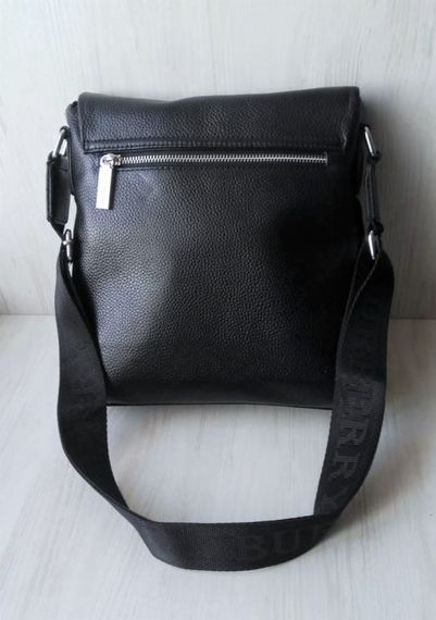 Мужская кожаная сумка Burberry black | Зображення 4