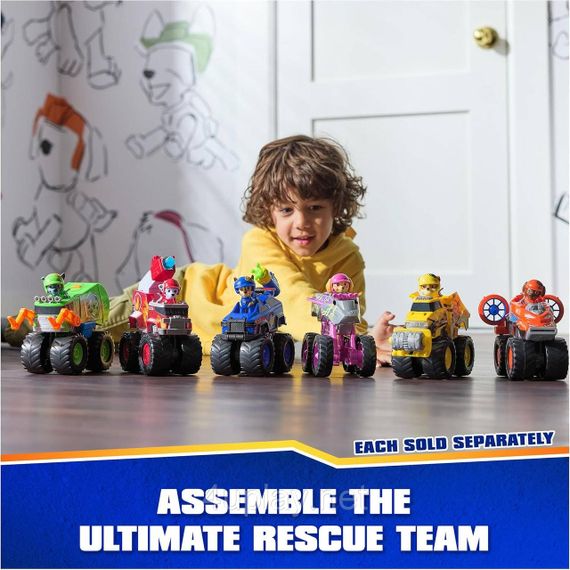 Paw Patrol Rescue Wheels Пожарный автомобиль с водителем Маршал серии Мега колеса Щенячий патруль Оригинал | Зображення 8