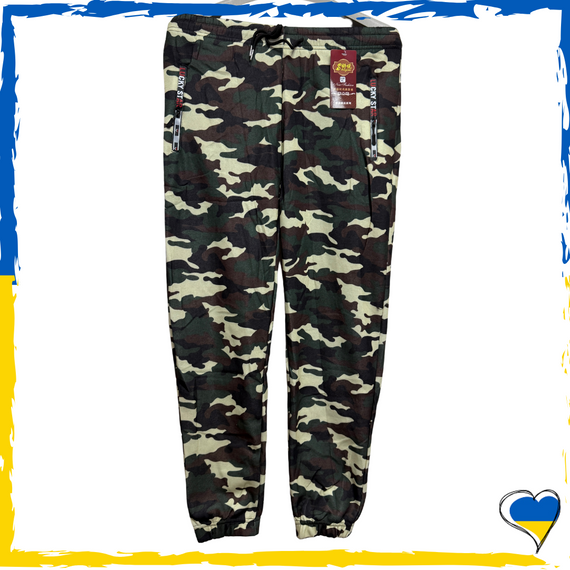 Штани унісекс на флісі камуфляжні. Штани повсякденні М, L, XL, 2XL