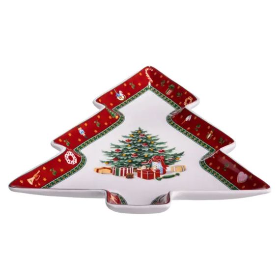 Сервірувальне новорічне блюдо для закусок Christmas 29×24×2 (см) порцеляна HP-SDHK-17 | Зображення 2