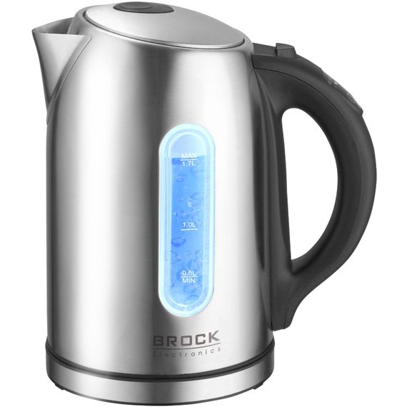 Електрочайник BROCK WK 2302 D 1850-2200Вт/ 1.7л/ встановлення температури нагріву/нерж.сталь