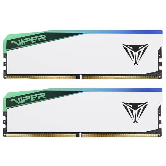 Модуль пам&#039;яті для комп&#039;ютера DDR5 32GB (2x16GB) 6200 MHz Viper Elite 5 RGB Patriot (PVER532G62C42KW)