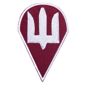 Шеврон IDEIA 87125 Україна 6,3*9,5  габардин бордо