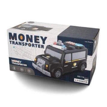 Сейф детский машина Money Transporter 589-11B 3 в 1 звуковые сигналы и мелодии кодовый замок черный (589-11B_506) | Зображення 3