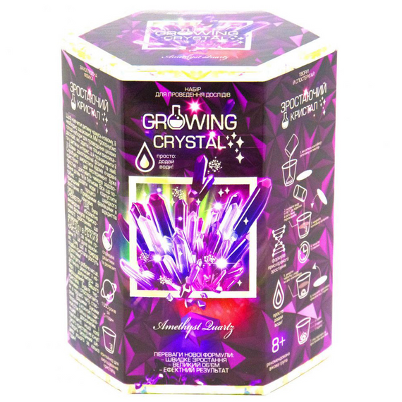 Игровой набор для выращивания кристаллов GRK-01 GROWING CRYSTAL Аметист