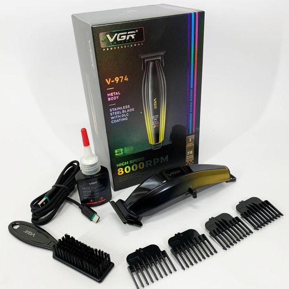 Универсальный триммер для мужчин, Триммер беспроводной, Модная машинка для стрижки волос DF-57 | Зображення 3