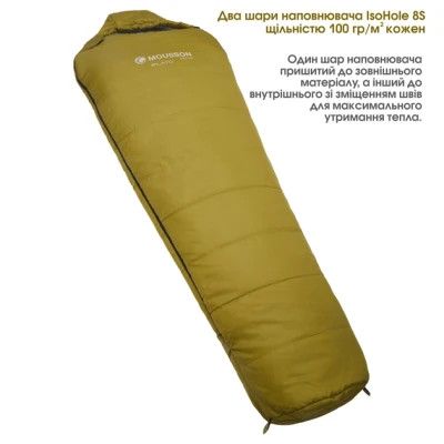 Спальный мешок Mousson PLATO R Olive (9044) | Зображення 8