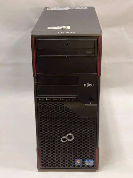 Комп'ютер Fujitsu Celsius W410 Tower / Intel Core i5-2400 (4 ядра по 3,1 - 3,4 ГГц) / 16 ГБ DDR3 / 120 ГБ SSD + 500 ГБ HDD / Intel HD Graphics 2000 / DVD-ROM б/в | Зображення 1