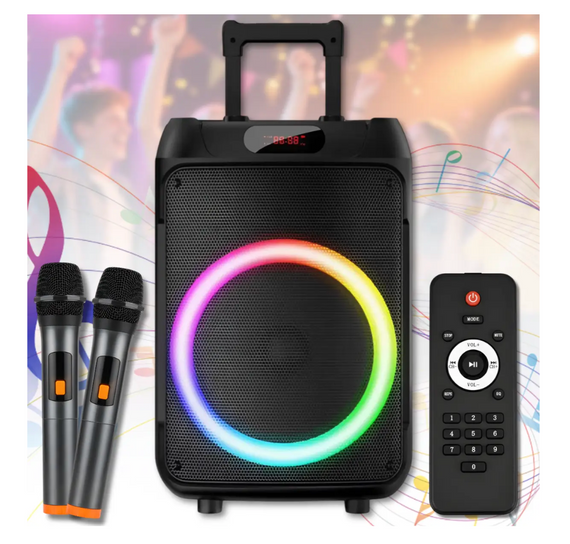Колонка Bluetooth Wireless Speaker TTD-1209 з мікрофонами і пультом ДУ ∙ Портативна TTD-1209 Bluetooth колонка 12" | Зображення 5