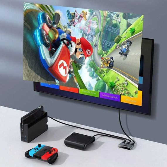 Переходник HUB Baseus Matrix HDMI Splitter (CAHUB-BC0G) Space Gray | Зображення 6