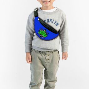 Сумка-бананка детская Скейтбординг с принтом ,32х15см,сумка скейтборд  для мальчика через плечо (00168)