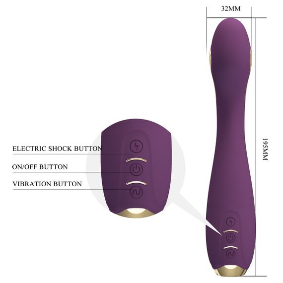 Смарт вібратор Pretty Love - HECTOR G-SPOT VIBRATOR з електростимуляцією, BI-014765HP-1 Sex Aura | Зображення 6
