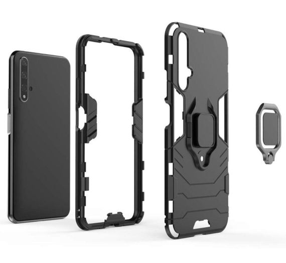 Чехол бампер Primolux Ring Armor для Huawei Nova 5T / Honor 20 - Black | Зображення 4