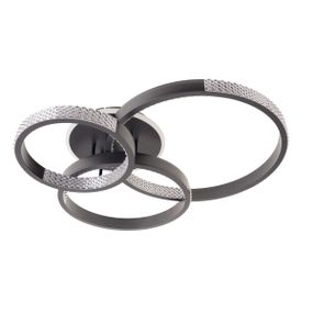 Люстра светодиодная 87W WW+NW+CW BK (WBL-58C/4)