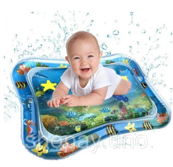 Надувной игровой развивающий детский коврик AIR PRO / коврик водный / напольный коврик для малышей 66*50 см | Зображення 3