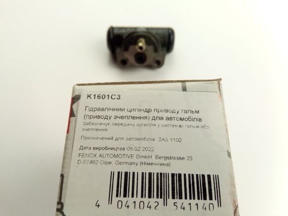 Циліндр задній гальмівний Таврія, Фенокс (K1601) (1102-3502040) (K1601C3) | Зображення 2