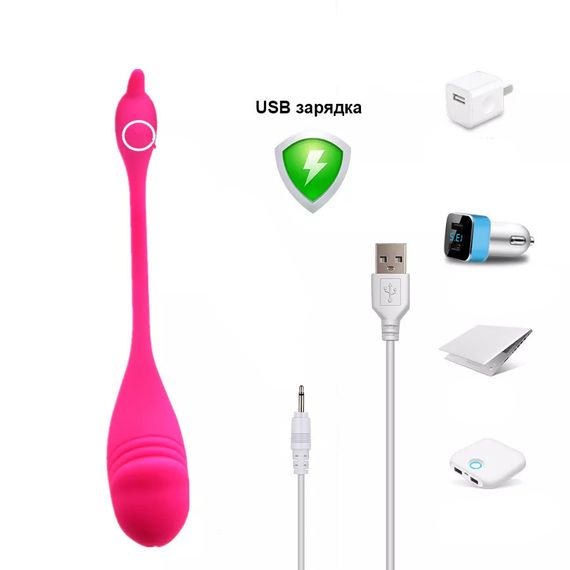 Фиолетовое смарт-виброяйцо Flamingo с управлением по Bluetooth и APP | Зображення 8