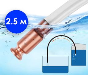 Бочковой шланг насос слива жидкости самовсасывающий клапан 13х180мм VOREL-83009