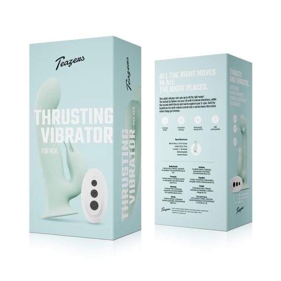 Вібратор-кролик Teazers Thrusting Vibrator Sex Aura | Зображення 4